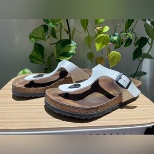 White Birkenstock Gizeh 35
